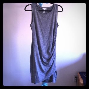 LEITH Gray ruched dress